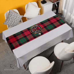 Scottish Fraser of Altyre Ancient Clan Tartan Table Runner Clan Tartan Table Runner - Crest Classic Scottish Plaid Tartan Plaid