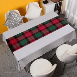 Scottish Fraser of Altyre Ancient Clan Tartan Table Runner Clan Tartan Table Runner - Crest Classic Scottish Plaid Tartan Plaid