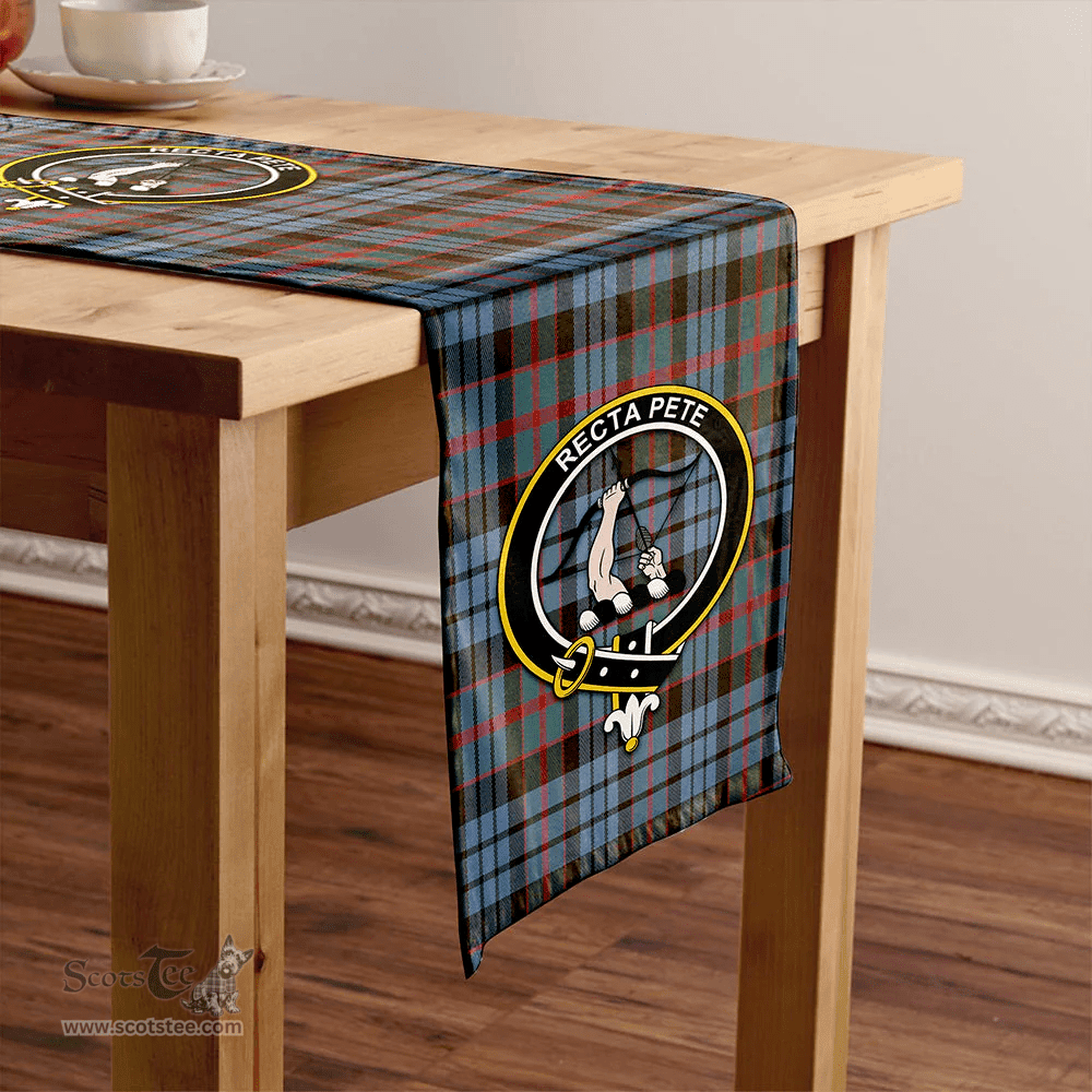 Scottish Fletcher of Dunans Clan Tartan Table Runner Clan Tartan Table Runner - Crest Classic Scottish Plaid Tartan Plaid