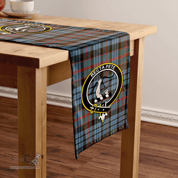 Scottish Fletcher of Dunans Clan Tartan Table Runner Clan Tartan Table Runner - Crest Classic Scottish Plaid Tartan Plaid