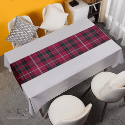 Scottish Hunter of Bute (Michael Maroon) Weathered Clan Tartan Table Runner Clan Tartan Table Runner - Crest Classic Scottish Plaid Tartan Plaid