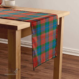 Scottish Fraser of Boblainy Hugh Ancient Clan Tartan Table Runner Clan Tartan Table Runner - Crest Classic Scottish Plaid Tartan Plaid