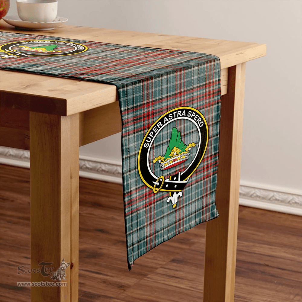 Scottish Gayre Weathered Clan Tartan Table Runner Clan Tartan Table Runner - Crest Classic Scottish Plaid Tartan Plaid