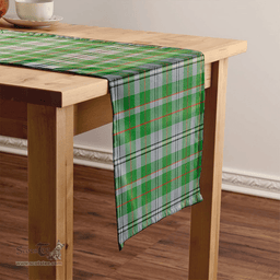 Scottish Irvine of Glentulchan Modern Clan Tartan Table Runner Clan Tartan Table Runner - Crest Classic Scottish Plaid Tartan Plaid
