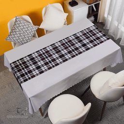 Scottish Little Arisaid Modern Clan Tartan Table Runner Clan Tartan Table Runner - Crest Classic Scottish Plaid Tartan Plaid