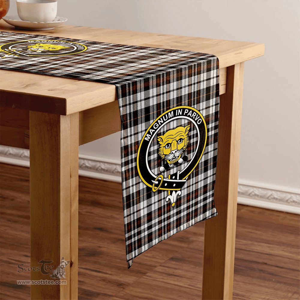 Scottish Little Arisaid Modern Clan Tartan Table Runner Clan Tartan Table Runner - Crest Classic Scottish Plaid Tartan Plaid
