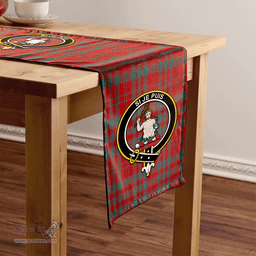 Scottish Livingstone Weathered Clan Tartan Table Runner Clan Tartan Table Runner - Crest Classic Scottish Plaid Tartan Plaid