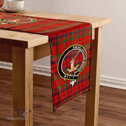 Scottish Lumsden of Kintore Modern Clan Tartan Table Runner Clan Tartan Table Runner - Crest Classic Scottish Plaid Tartan Plaid
