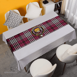 Scottish Little of Morton Rigg Weathered Clan Tartan Table Runner Clan Tartan Table Runner - Crest Classic Scottish Plaid Tartan Plaid