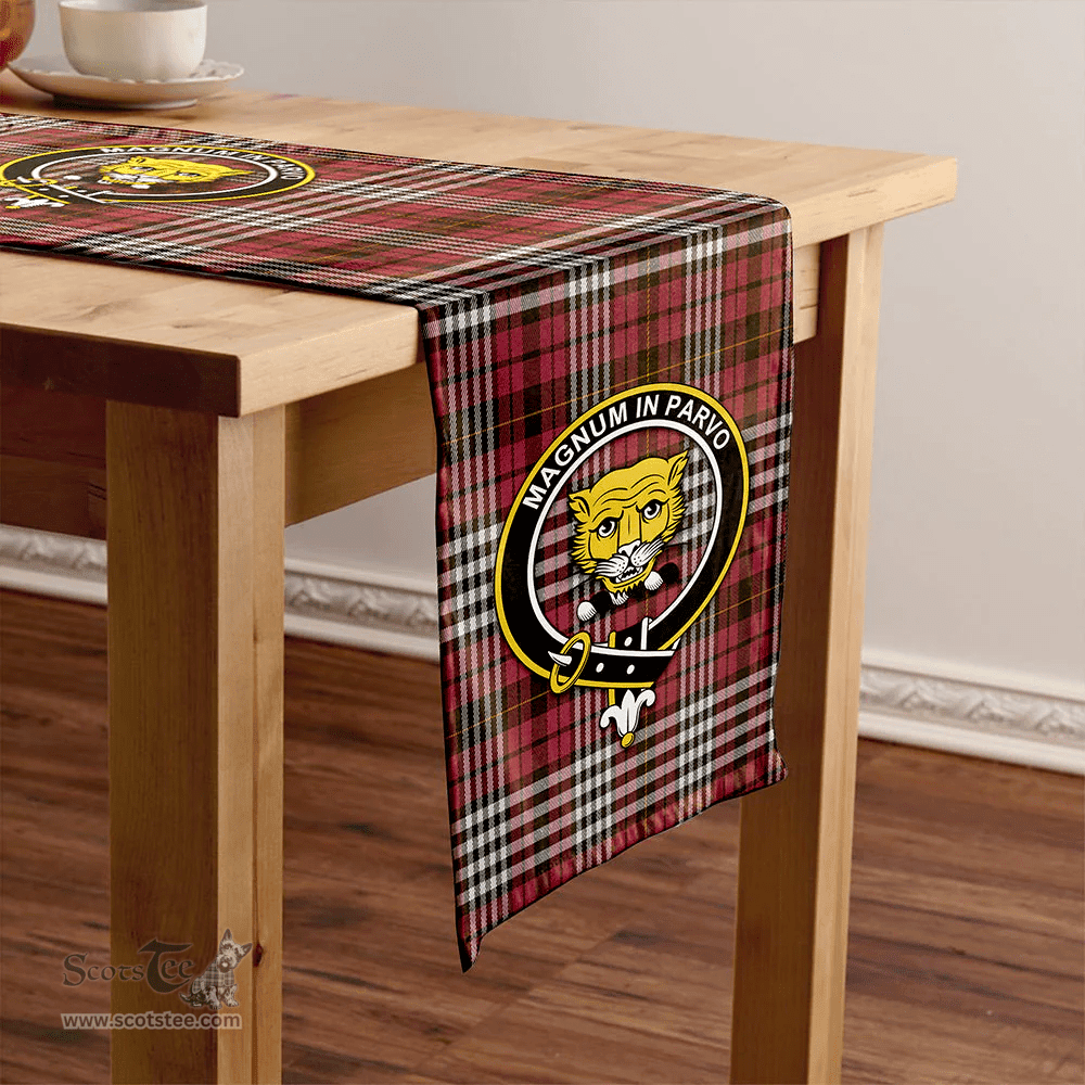 Scottish Little of Morton Rigg Weathered Clan Tartan Table Runner Clan Tartan Table Runner - Crest Classic Scottish Plaid Tartan Plaid