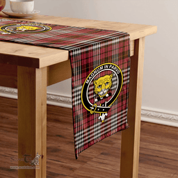 Scottish Little of Morton Rigg Weathered Clan Tartan Table Runner Clan Tartan Table Runner - Crest Classic Scottish Plaid Tartan Plaid