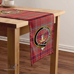 Scottish Lumsden Waistcoat Weathered Clan Tartan Table Runner Clan Tartan Table Runner - Crest Classic Scottish Plaid Tartan Plaid