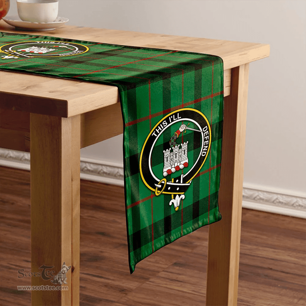 Scottish Kincaid Ancient Clan Tartan Table Runner Clan Tartan Table Runner - Crest Classic Scottish Plaid Tartan Plaid
