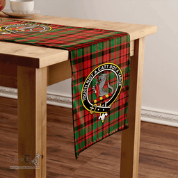 Scottish MacBean of Tomatin (MacBain of Tomatin) Ancient Clan Tartan Table Runner Clan Tartan Table Runner - Crest Classic Scottish Plaid Tartan Plaid