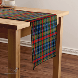 Scottish MacDonald of P.E. Island (Donald of P.E. Island) Modern Clan Tartan Table Runner Clan Tartan Table Runner - Crest Classic Scottish Plaid Tartan Plaid