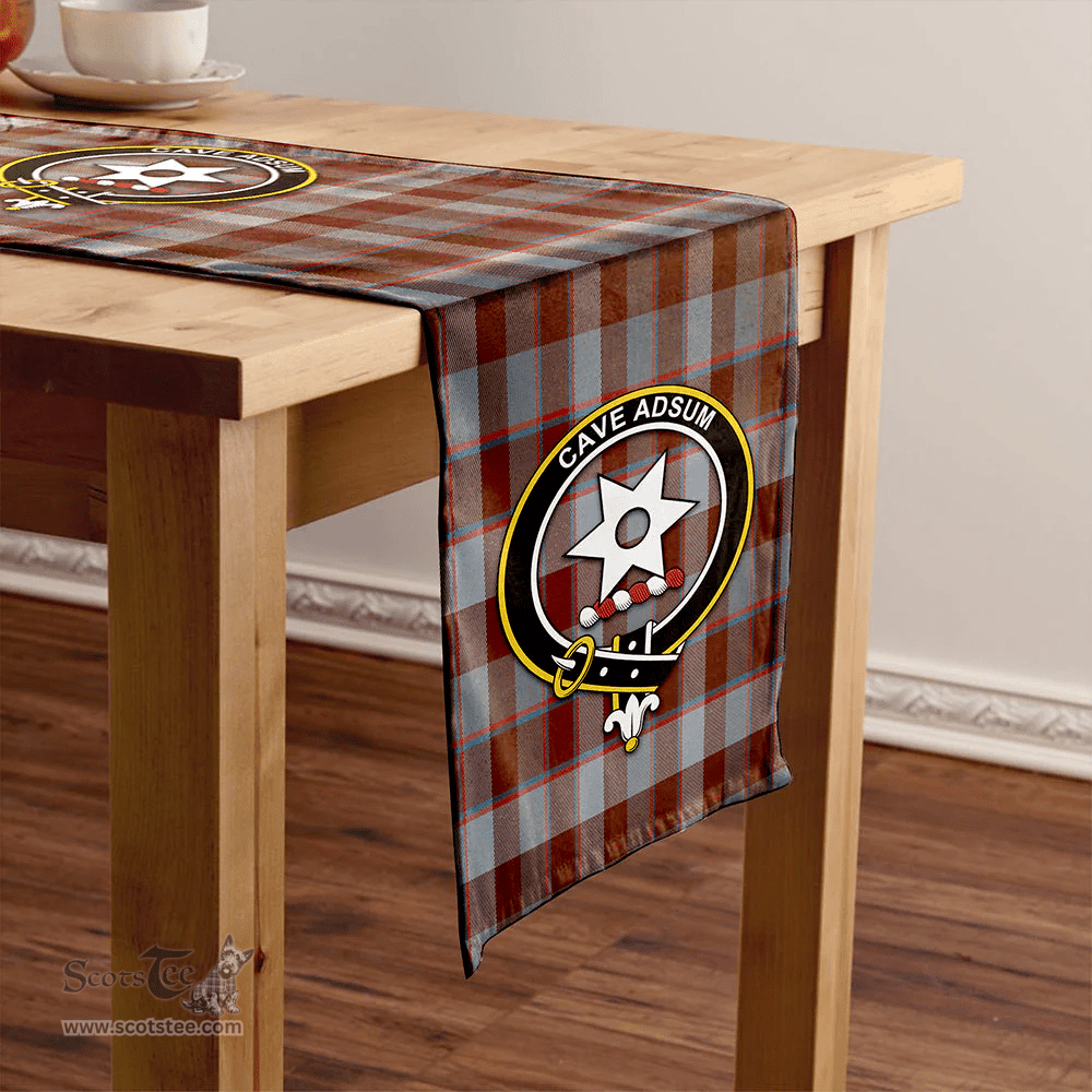 Scottish Jardine of Castlemilk Modern Clan Tartan Table Runner Clan Tartan Table Runner - Crest Classic Scottish Plaid Tartan Plaid