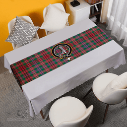 Scottish MacCall (MacColl) Ancient Clan Tartan Table Runner Clan Tartan Table Runner - Crest Classic Scottish Plaid Tartan Plaid