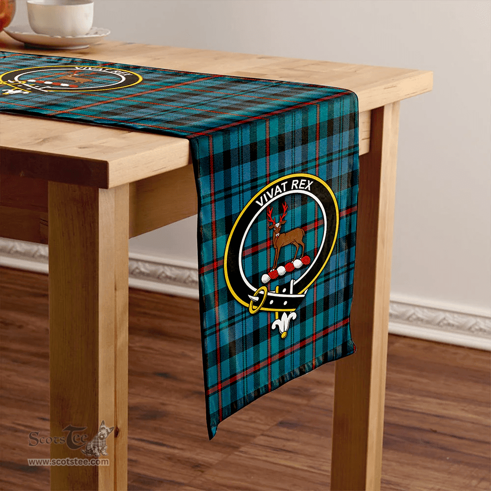 Scottish MacCorquodale Ancient Clan Tartan Table Runner Clan Tartan Table Runner - Crest Classic Scottish Plaid Tartan Plaid