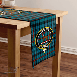 Scottish MacCorquodale Ancient Clan Tartan Table Runner Clan Tartan Table Runner - Crest Classic Scottish Plaid Tartan Plaid