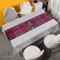 Scottish MacColl (MacCall) Weathered Clan Tartan Table Runner Clan Tartan Table Runner - Crest Classic Scottish Plaid Tartan Plaid