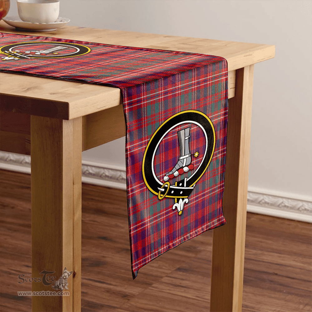 Scottish MacColl (MacCall) Weathered Clan Tartan Table Runner Clan Tartan Table Runner - Crest Classic Scottish Plaid Tartan Plaid