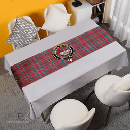 Scottish MacDonald of Boisdale (Donald Boisdale) Weathered Clan Tartan Table Runner Clan Tartan Table Runner - Crest Classic Scottish Plaid Tartan Plaid