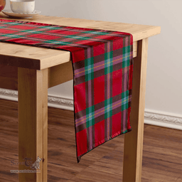 Scottish MacLaine of LochBuie (Cockburn) (MacLaine) Modern Clan Tartan Table Runner Clan Tartan Table Runner - Crest Classic Scottish Plaid Tartan Plaid
