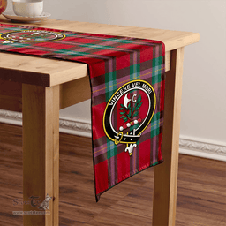 Scottish MacLaine of LochBuie (Cockburn) (MacLaine) Modern Clan Tartan Table Runner Clan Tartan Table Runner - Crest Classic Scottish Plaid Tartan Plaid