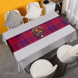 Scottish MacGregor of Glengyle (Gregor of Deeside) Weathered Clan Tartan Table Runner Clan Tartan Table Runner - Crest Classic Scottish Plaid Tartan Plaid