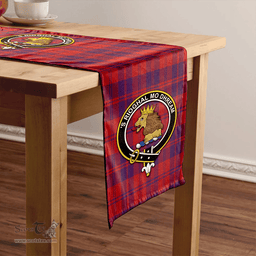 Scottish MacGregor of Glengyle (Gregor of Deeside) Weathered Clan Tartan Table Runner Clan Tartan Table Runner - Crest Classic Scottish Plaid Tartan Plaid