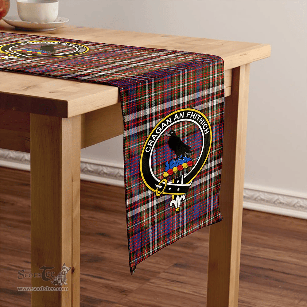 Scottish MacDonell of Glengarry Dress Ancient Clan Tartan Table Runner Clan Tartan Table Runner - Crest Classic Scottish Plaid Tartan Plaid