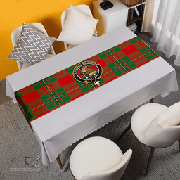 Scottish MacGregor of Cardney (Gregor of Cardney) Ancient Clan Tartan Table Runner Clan Tartan Table Runner - Crest Classic Scottish Plaid Tartan Plaid