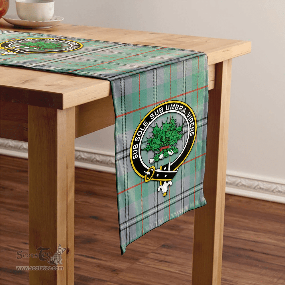 Scottish Irvine of Glentulchan Ancient Clan Tartan Table Runner Clan Tartan Table Runner - Crest Classic Scottish Plaid Tartan Plaid