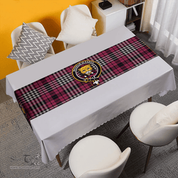Scottish Little of Morton Rigg Ancient Clan Tartan Table Runner Clan Tartan Table Runner - Crest Classic Scottish Plaid Tartan Plaid