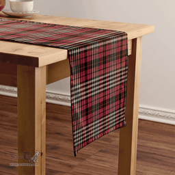 Scottish Little of Morton Rigg Ancient Clan Tartan Table Runner Clan Tartan Table Runner - Crest Classic Scottish Plaid Tartan Plaid
