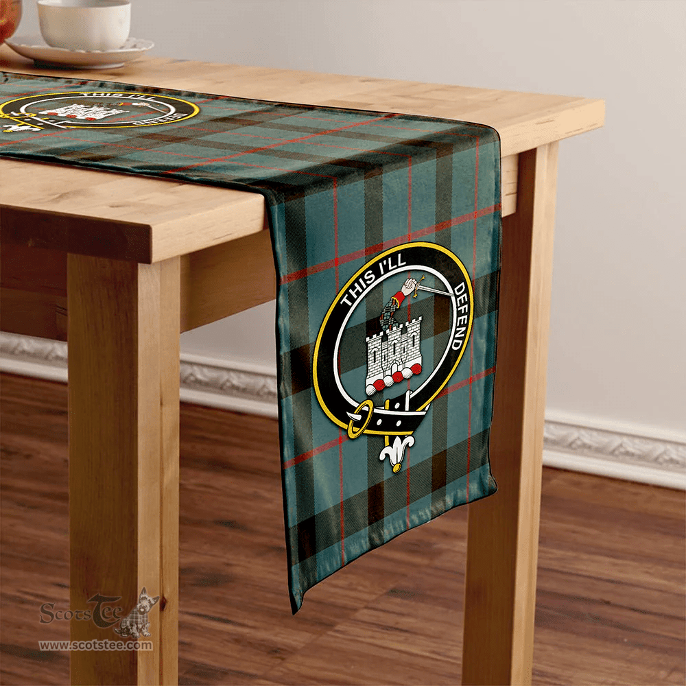 Scottish Kincaid Weathered Clan Tartan Table Runner Clan Tartan Table Runner - Crest Classic Scottish Plaid Tartan Plaid