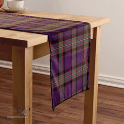 Scottish MacLaren of Broich Weathered Clan Tartan Table Runner Clan Tartan Table Runner - Crest Classic Scottish Plaid Tartan Plaid