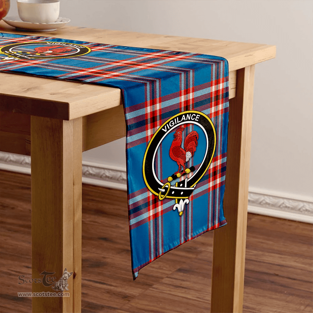 Scottish Laing of Archiestown (Lang of Archiestown) Ancient Clan Tartan Table Runner Clan Tartan Table Runner - Crest Classic Scottish Plaid Tartan Plaid