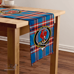 Scottish Laing of Archiestown (Lang of Archiestown) Ancient Clan Tartan Table Runner Clan Tartan Table Runner - Crest Classic Scottish Plaid Tartan Plaid