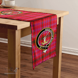 Scottish Lumsden of Clova Modern Clan Tartan Table Runner Clan Tartan Table Runner - Crest Classic Scottish Plaid Tartan Plaid