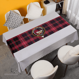 Scottish MacDonald Sir John A (Donald Sir John A) Weathered Clan Tartan Table Runner Clan Tartan Table Runner - Crest Classic Scottish Plaid Tartan Plaid