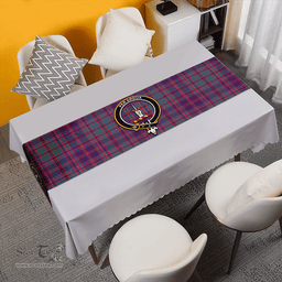Scottish MacIntyre of Glenorchy Weathered Clan Tartan Table Runner Clan Tartan Table Runner - Crest Classic Scottish Plaid Tartan Plaid