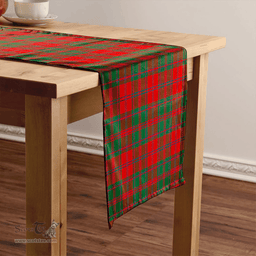 Scottish MacDougall (Clans Originaux) Modern Clan Tartan Table Runner Clan Tartan Table Runner - Crest Classic Scottish Plaid Tartan Plaid