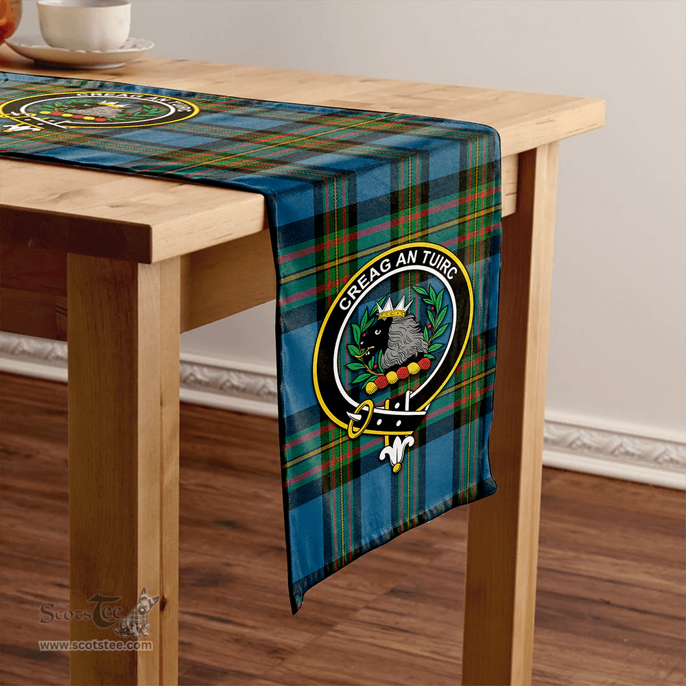 Scottish MacLaren of Broich Ancient Clan Tartan Table Runner Clan Tartan Table Runner - Crest Classic Scottish Plaid Tartan Plaid