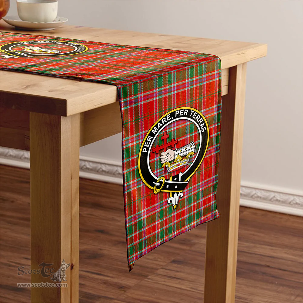 Scottish MacDonald of Lochmaddy (Donald of Loch Mhaddy) Anceint Clan Tartan Table Runner Clan Tartan Table Runner - Crest Classic Scottish Plaid Tartan Plaid