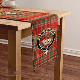 Scottish MacDonald of Lochmaddy (Donald of Loch Mhaddy) Anceint Clan Tartan Table Runner Clan Tartan Table Runner - Crest Classic Scottish Plaid Tartan Plaid