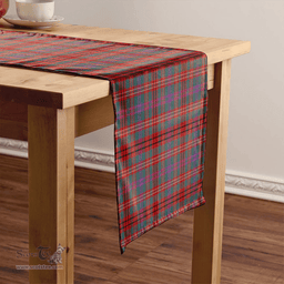 Scottish MacCall (MacColl) Weathered Clan Tartan Table Runner Clan Tartan Table Runner - Crest Classic Scottish Plaid Tartan Plaid