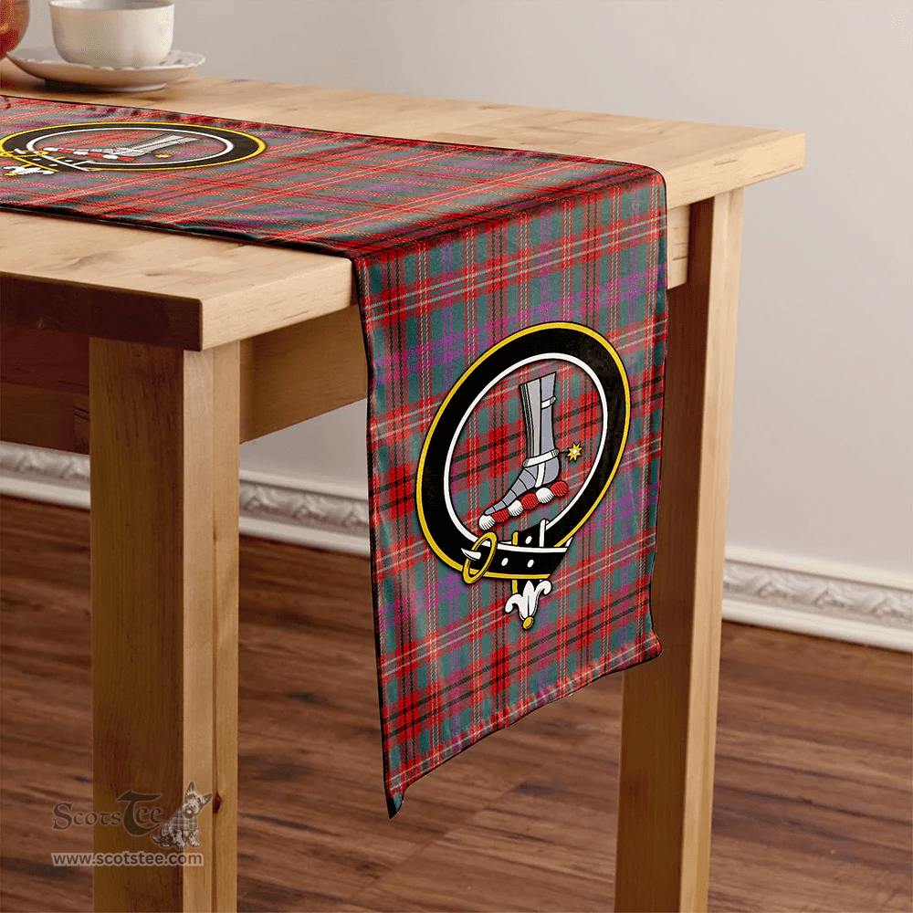 Scottish MacCall (MacColl) Weathered Clan Tartan Table Runner Clan Tartan Table Runner - Crest Classic Scottish Plaid Tartan Plaid