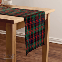 Scottish MacDonald (Donald) Modern Clan Tartan Table Runner Clan Tartan Table Runner - Crest Classic Scottish Plaid Tartan Plaid
