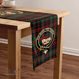 Scottish MacDonald (Donald) Modern Clan Tartan Table Runner Clan Tartan Table Runner - Crest Classic Scottish Plaid Tartan Plaid
